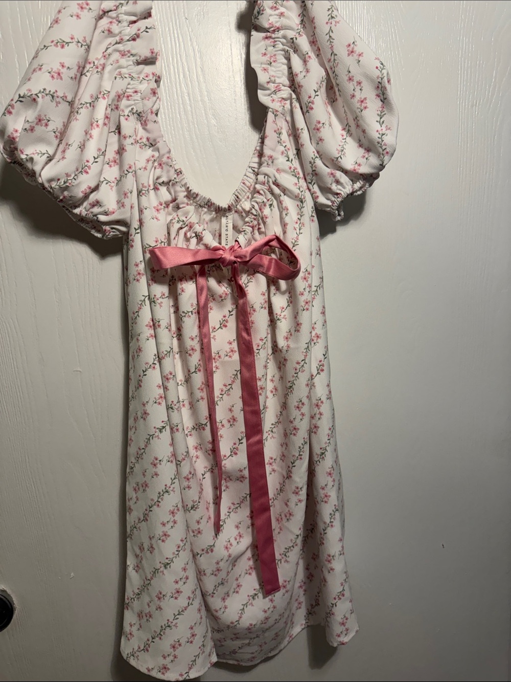 NWTAltar’d State Cottagecore/Coquette Puff Sleeve Ultra Feminine Baby Doll Dress